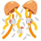 kura + kula z konfetti