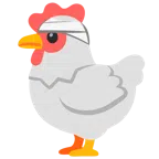 kura + twarz z bandażem