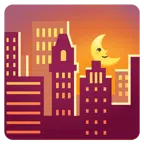 tramonto + faccina ultimo quarto di luna