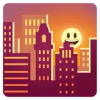tramonto + faccina con sorriso e occhi spalancati