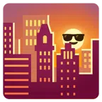 tramonto + faccina con sorriso e occhiali da sole