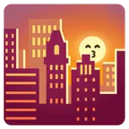 tramonto + faccina che bacia con occhi sorridenti