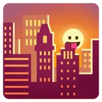 tramonto + faccina che mostra la lingua
