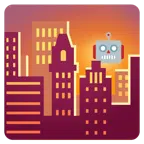tramonto + faccina di robot