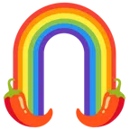 Regenbogen + Peperoni