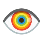 Regenbogen + Auge