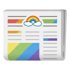 Regenbogen + Zeitung