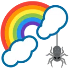 Regenbogen + Spinne