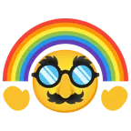 Regenbogen + verkleidet
