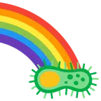 Regenbogen + Mikrobe
