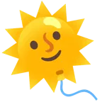 Sonne mit Gesicht + Luftballon