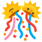 Sonne mit Gesicht + Konfettiball