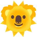 Sonne mit Gesicht + Koala