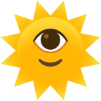 Sonne mit Gesicht + Auge