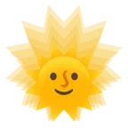 Sonne mit Gesicht + wachsendes Herz
