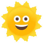 Sonne mit Gesicht + Kothaufen