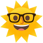 Sonne mit Gesicht + Strebergesicht