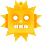 Sonne mit Gesicht + Roboter