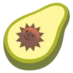 Sonne mit Gesicht + Avocado