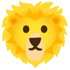 Sonne mit Gesicht + Löwe