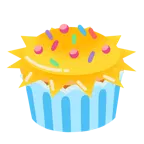 Sonne mit Gesicht + Cupcake