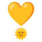 Sonne mit Gesicht + Herz als Ausrufezeichen