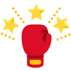 funkelnder Stern + Boxhandschuh