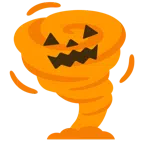 Wirbelsturm + Halloweenkürbis