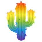 Kaktus + Regenbogen