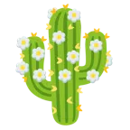 Kaktus + gelbe Blüte