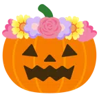 tulipán + calabaza de Halloween