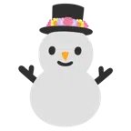 tulipán + muñeco de nieve