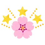 Kirschblüte + funkelnder Stern