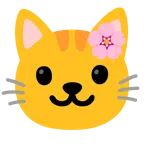 Kirschblüte + Katzengesicht
