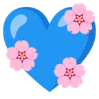 Kirschblüte + blaues Herz