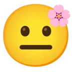 Kirschblüte + neutrales Gesicht