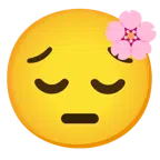 Kirschblüte + nachdenkliches Gesicht