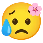 Kirschblüte + trauriges aber erleichtertes Gesicht