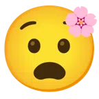 Kirschblüte + qualvolles Gesicht