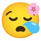 Kirschblüte + schläfriges Gesicht