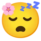 Kirschblüte + schlafendes Gesicht