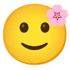 Kirschblüte + leicht lächelndes Gesicht
