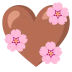 Kirschblüte + braunes Herz