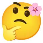 Kirschblüte + nachdenkendes Gesicht