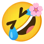 Kirschblüte + sich vor Lachen auf dem Boden wälzen