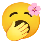 Kirschblüte + gähnendes Gesicht