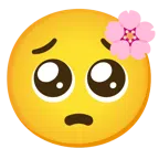 Kirschblüte + bettelndes Gesicht