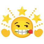 rosa + estrella brillante