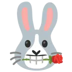 rosa + cara de conejo