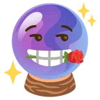 rosa + bola de cristal